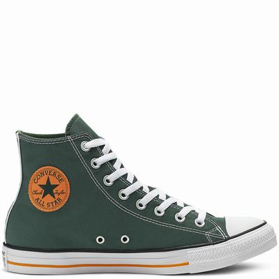 Férfi Converse Chuck Taylor All Star Summer Sport Magasszárú Cipő CO2795836 Zöld/Narancssárga